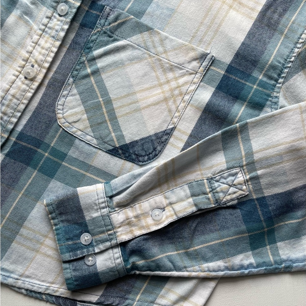 American Eagle Outfitters Oversized Hooded Flannel Shirt XS - Picture 3 of 9